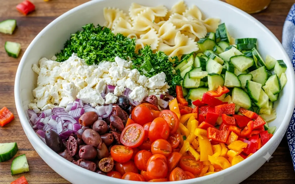 The Ultimate Fresh Greek Pasta Salad